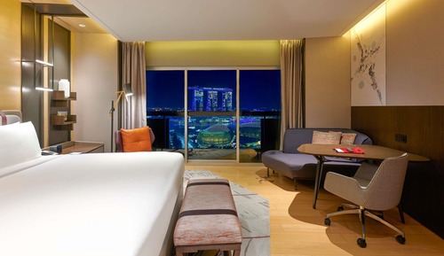 Premier Prestige Marina Bay, 1 King, Balcony, Marina Bay View