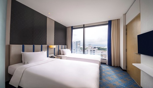 Standard Room, 2 Twin Beds, Sea View (High Floor, Free Breakfast)