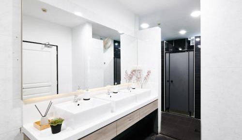 Family Room with Shared Bathroom